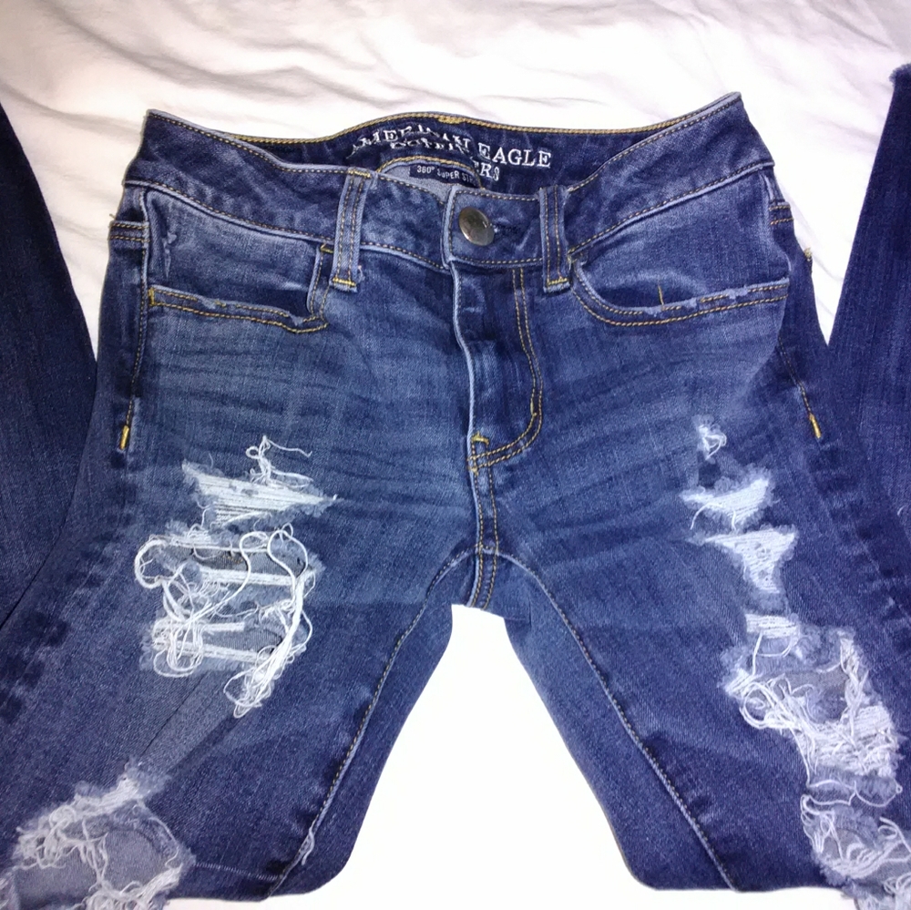 American Eagle jegging size 00 dark Blue